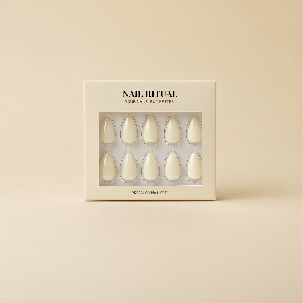 Chrome Press-On Nails | Almond