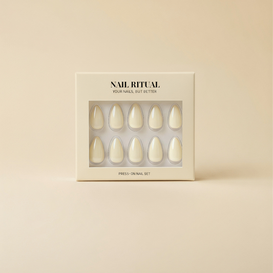 Chrome Press-On Nails | Almond